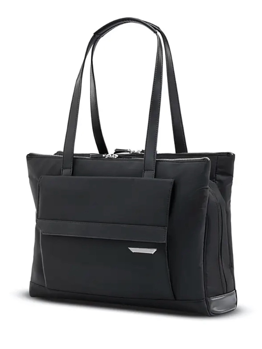 Samsonite Black Nylon Tote with Leather-Style Straps